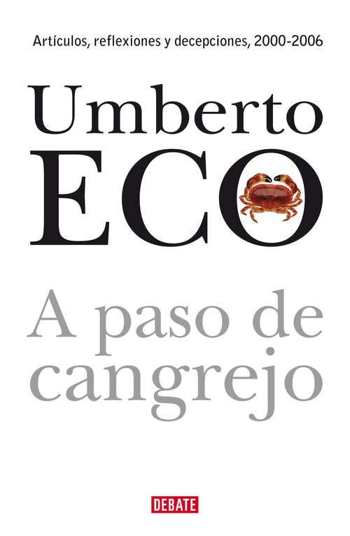Book cover of A paso de cangrejo