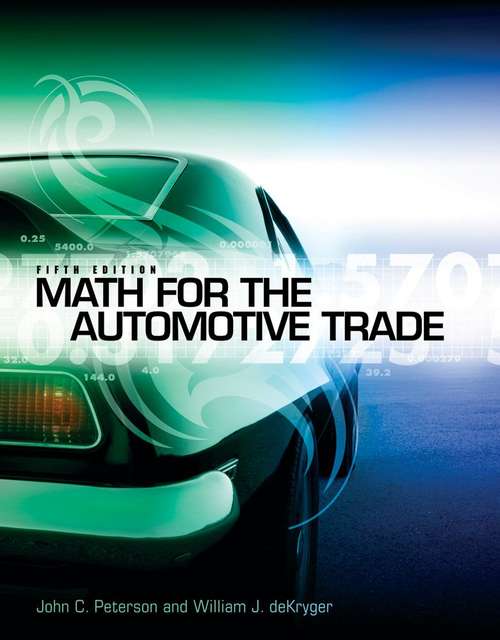 Book cover of Math for the Automotive Trade