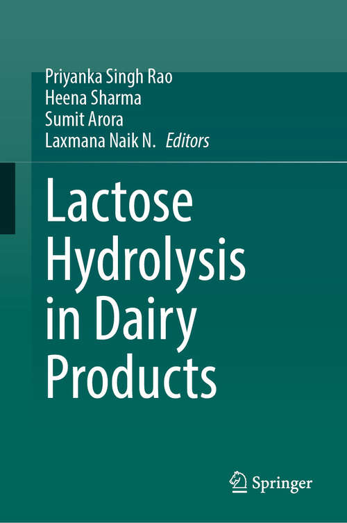 Book cover of Lactose Hydrolysis in Dairy Products