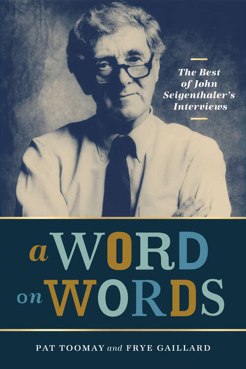 Cover image of A Word on Words