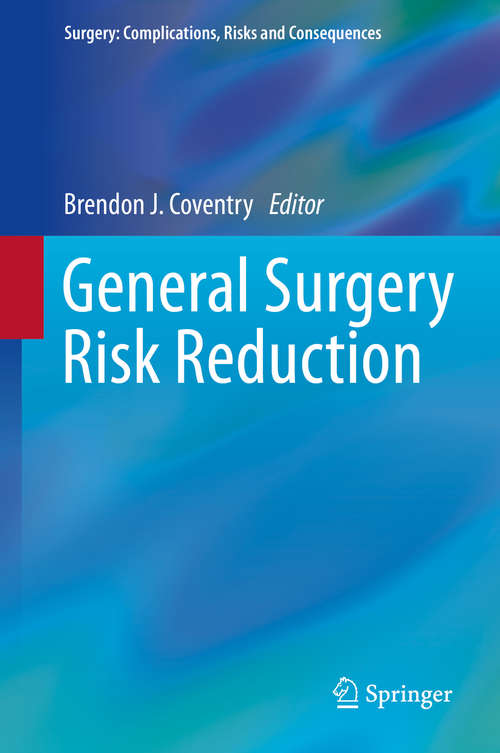 Book cover of General Surgery Risk Reduction