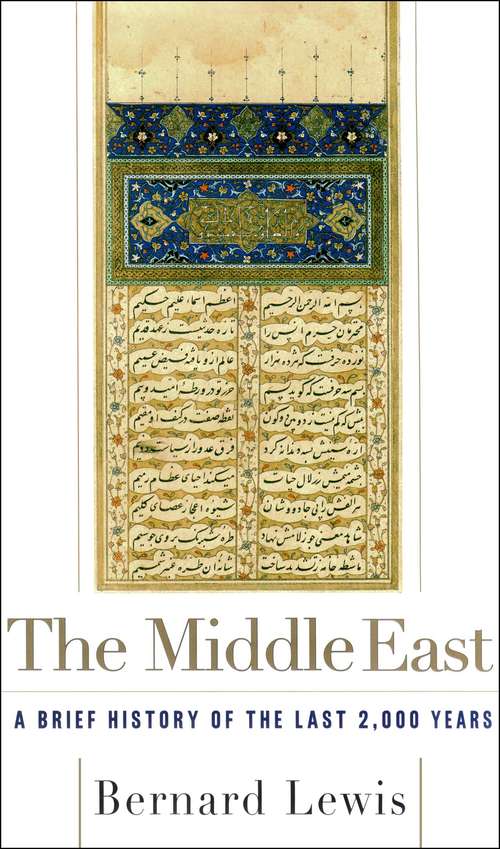Book cover of The Middle East: A Brief History of the Past 2,000 Years