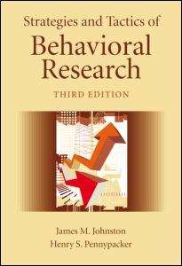 Book cover of Strategies And Tactics Of Behavioral Research