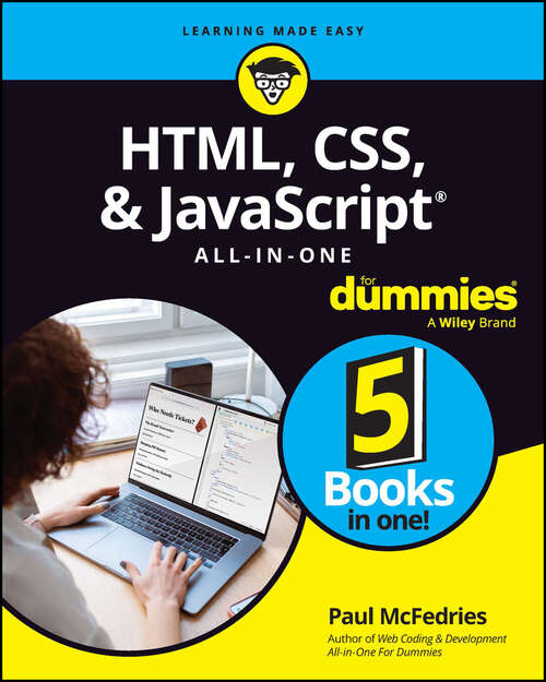 Book cover of HTML, CSS, & JavaScript All-in-One For Dummies