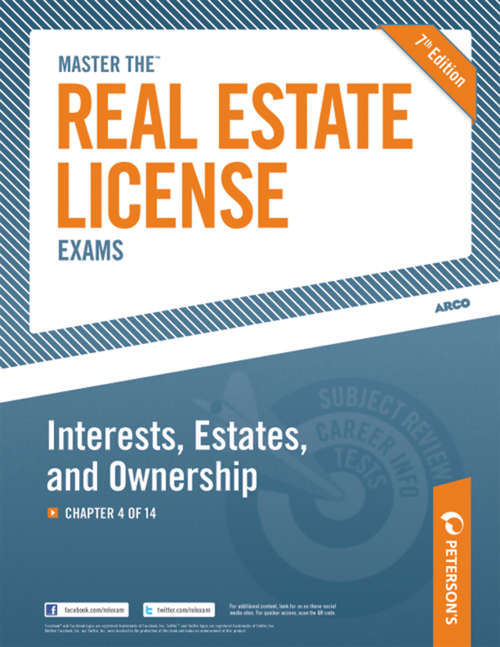 Book cover of Master the Real Estate License Exams: Chapter 4 of 14