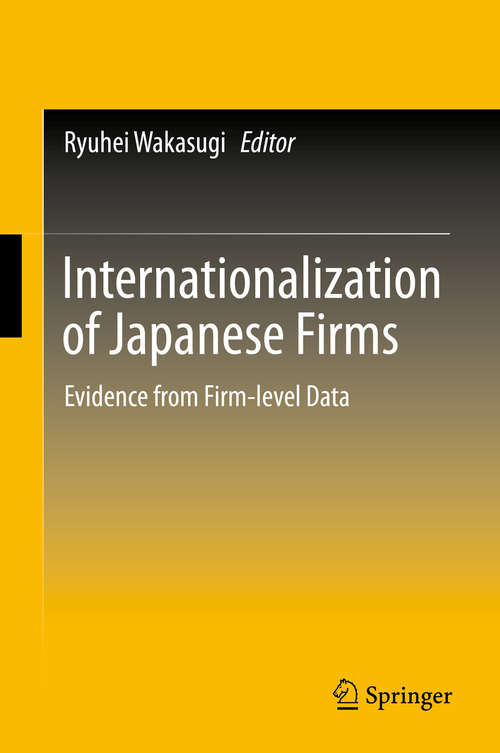 Book cover of Internationalization of Japanese Firms