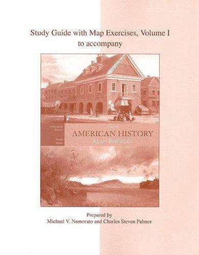 Book cover of Study Guide with Map Exercises to accompany American History: A Survey, Volume I