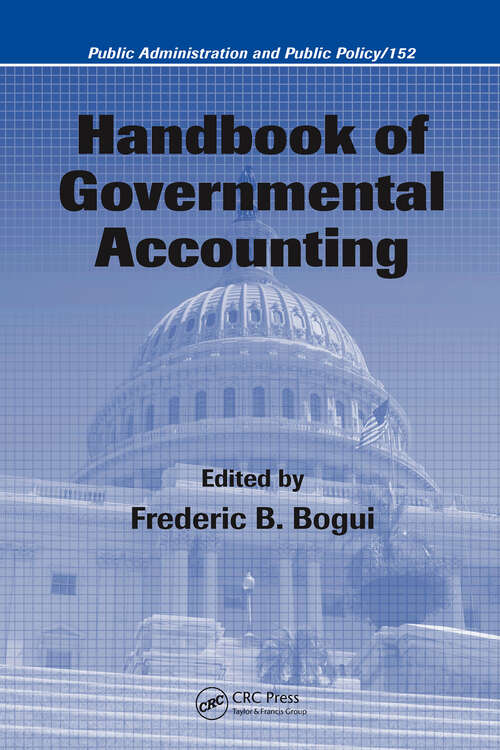 Book cover of Handbook of Governmental Accounting (1) (Public Administration and Public Policy)