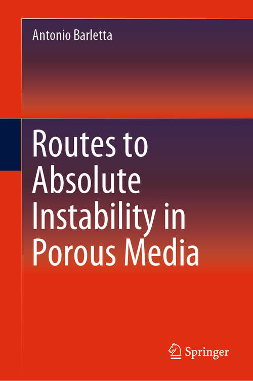 Book cover of Routes to Absolute Instability in Porous Media (1st ed. 2019)