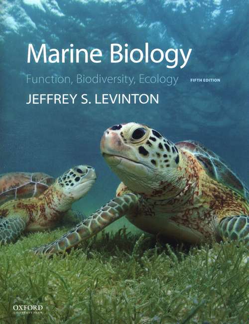 Book cover of Marine Biology: Function, Biodiversity, Ecology (Fifth Edition)