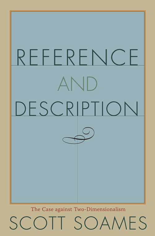 Book cover of Reference and Description