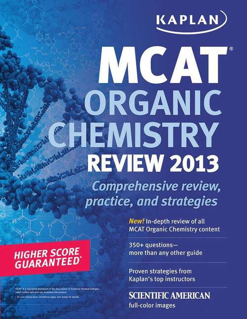Book cover of Kaplan MCAT Organic Chemistry Review