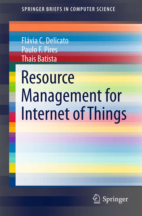 Book cover of Resource Management for Internet of Things