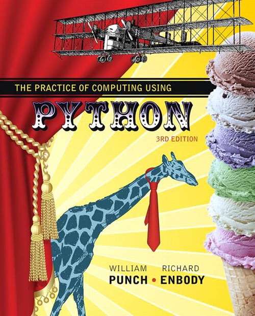 Book cover of The Practice Of Computing Using Python (Third Edition)