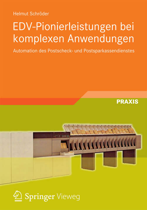 Book cover of EDV-Pionierleistungen bei komplexen Anwendungen
