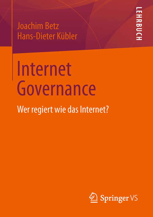 Book cover of Internet Governance