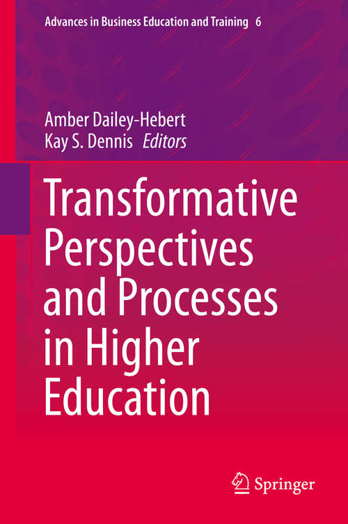 Book cover of Transformative Perspectives and Processes in Higher Education