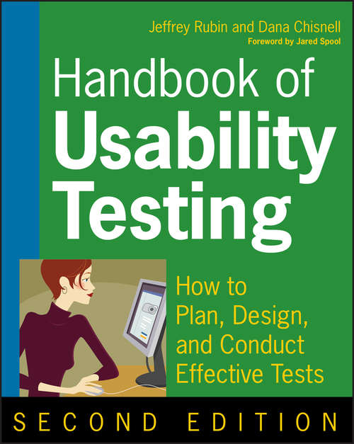 Book cover of Handbook of Usability Testing