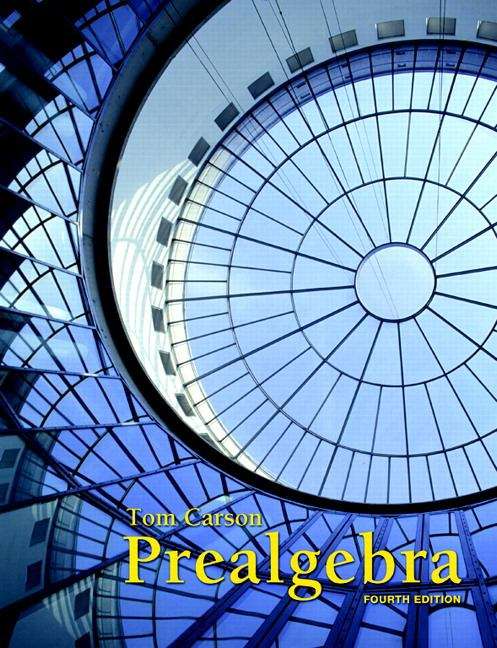 Book cover of Prealgebra (Fourth Edition)