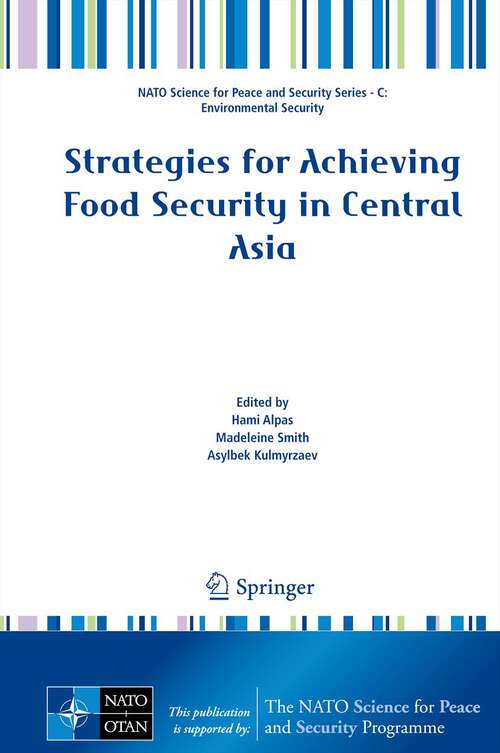 Book cover of Strategies for Achieving Food Security in Central Asia