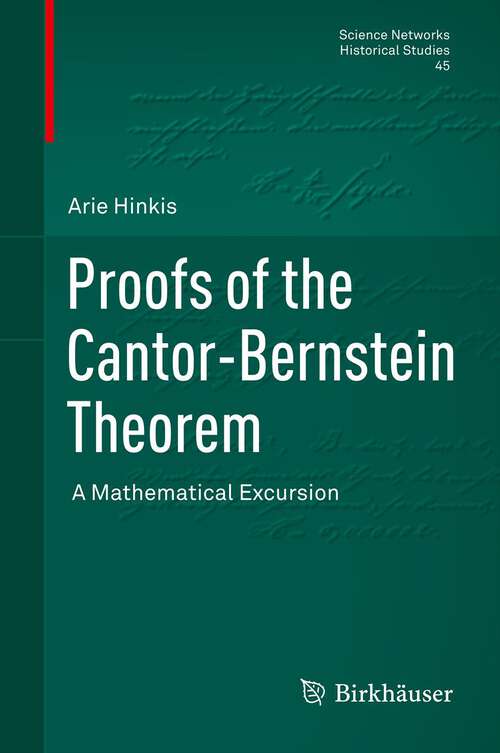 Book cover of Proofs of the Cantor-Bernstein Theorem
