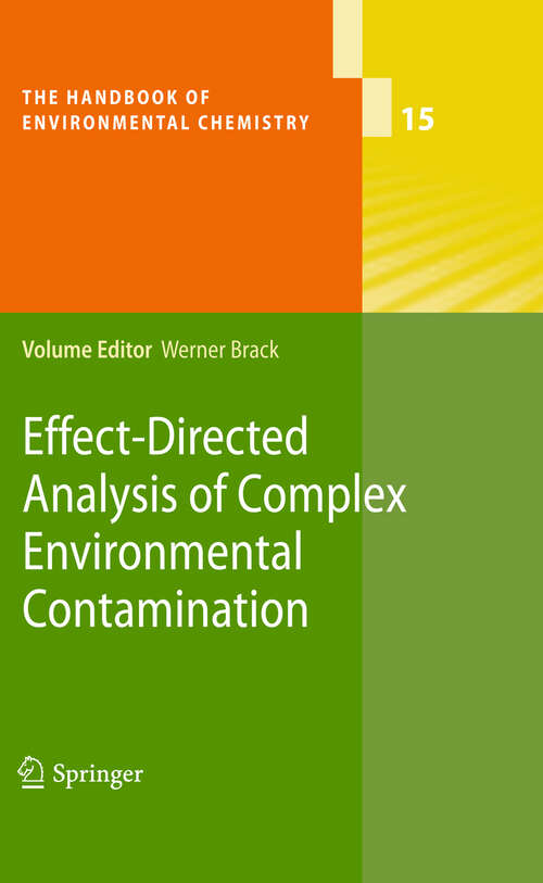 Book cover of Effect-Directed Analysis of Complex Environmental Contamination