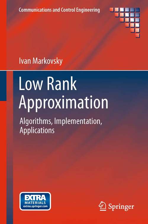 Book cover of Low Rank Approximation