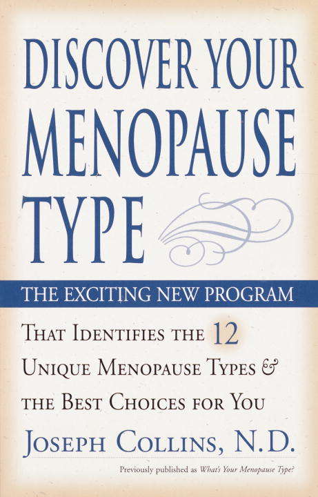 Book cover of Discover Your Menopause Type