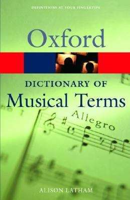 Book cover of The Oxford Dictionary of Musical Terms