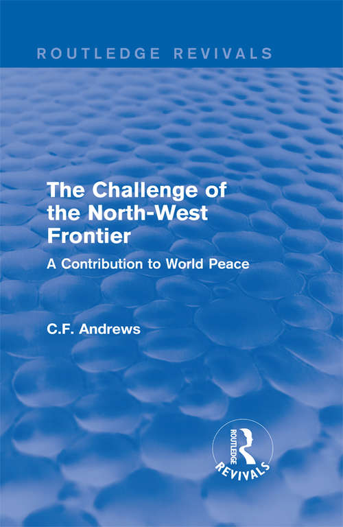 Book cover of Routledge Revivals (1937): A Contribution to World Peace