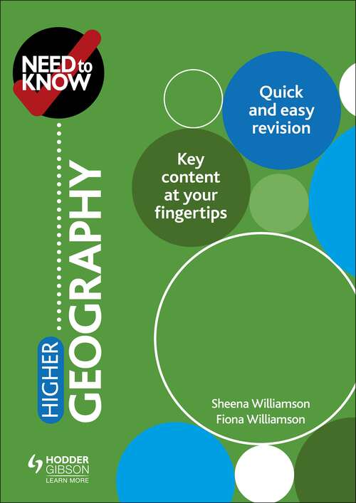 Book cover of Need to Know: Higher Geography