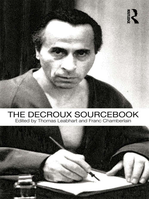 Book cover of The Decroux Sourcebook