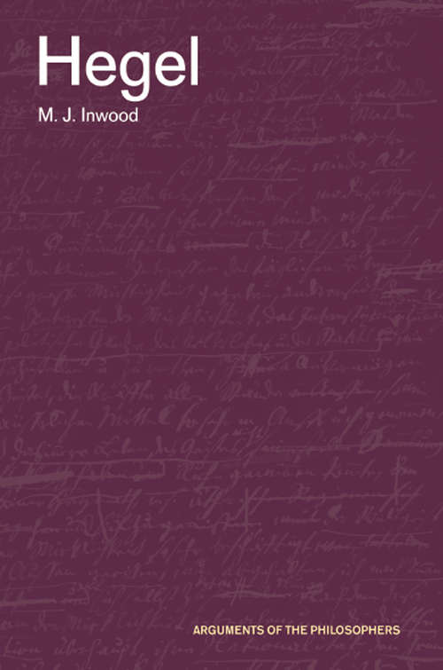 Book cover of Hegel (Arguments of the Philosophers)