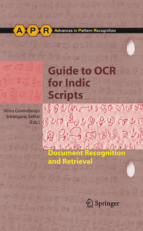 Book cover of Guide to OCR for Indic Scripts