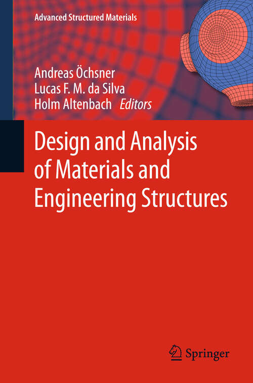 Book cover of Design and Analysis of Materials and Engineering Structures