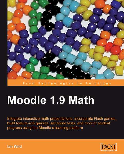 Book cover of Moodle 1.9 Math