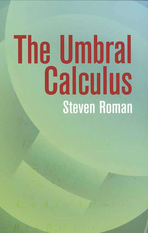 Book cover of The Umbral Calculus