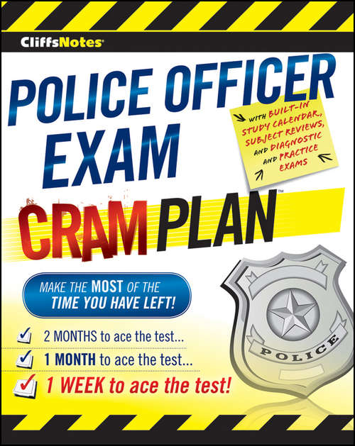 Book cover of CliffsNotes Police Officer Exam Cram Plan