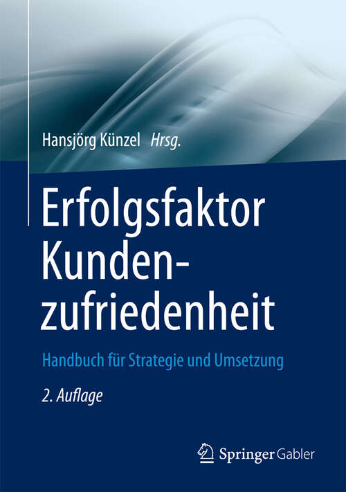 Book cover of Erfolgsfaktor Kundenzufriedenheit