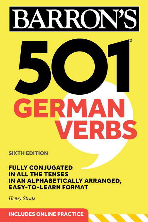 Book cover of 501 German Verbs, Sixth Edition (Sixth Edition) (Barron's 501 Verbs)