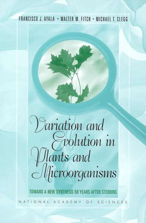 Book cover of Variation and Evolution in Plants and Microorganisms: TOWARD A NEW SYNTHESIS 50 YEARS AFTER STEBBINS