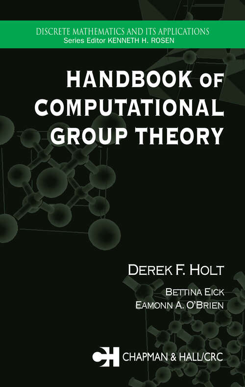 Book cover of Handbook of Computational Group Theory (1) (Discrete Mathematics and Its Applications)