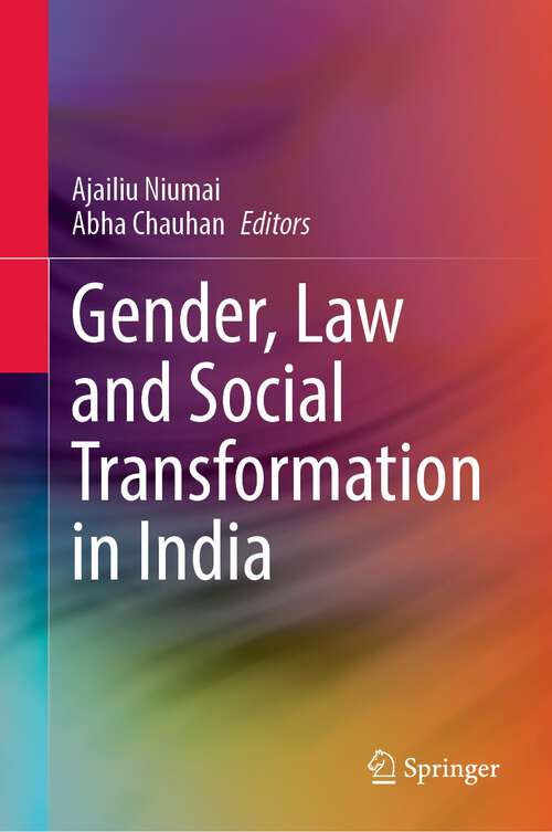 Book cover of Gender, Law and Social Transformation in India (1st ed. 2022)