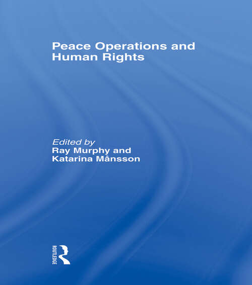 Book cover of Peace Operations and Human Rights
