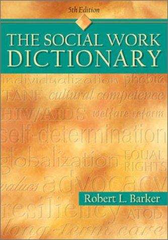 Book cover of The Social Work Dictionary (5th Edition)