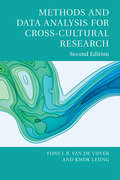Methods and Data Analysis for Cross-Cultural Research (Culture and Psychology #116)