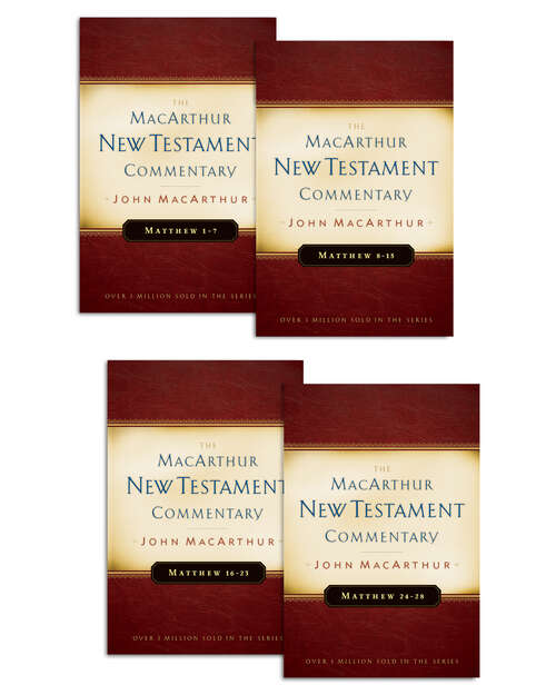 Book cover of Matthew 1-28 MacArthur New Testament Commentary Four Volume Set (New Edition) (MacArthur New Testament Commentary Series #1)