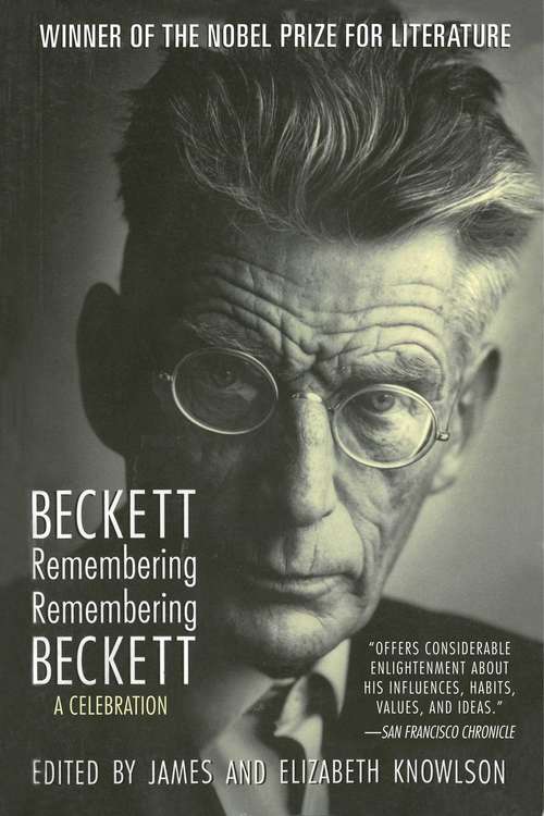 Book cover of Beckett Remembering/Remembering Beckett: A Celebration