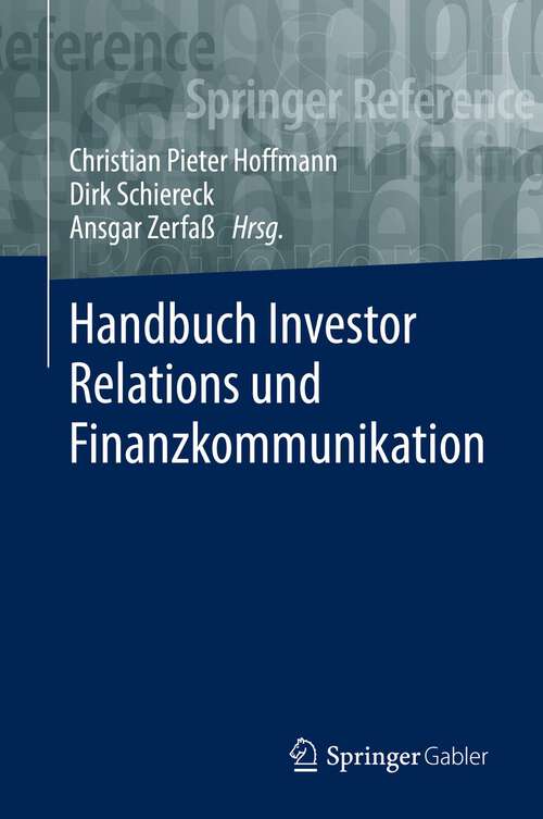 Handbuch Investor Relations und Finanzkommunikation