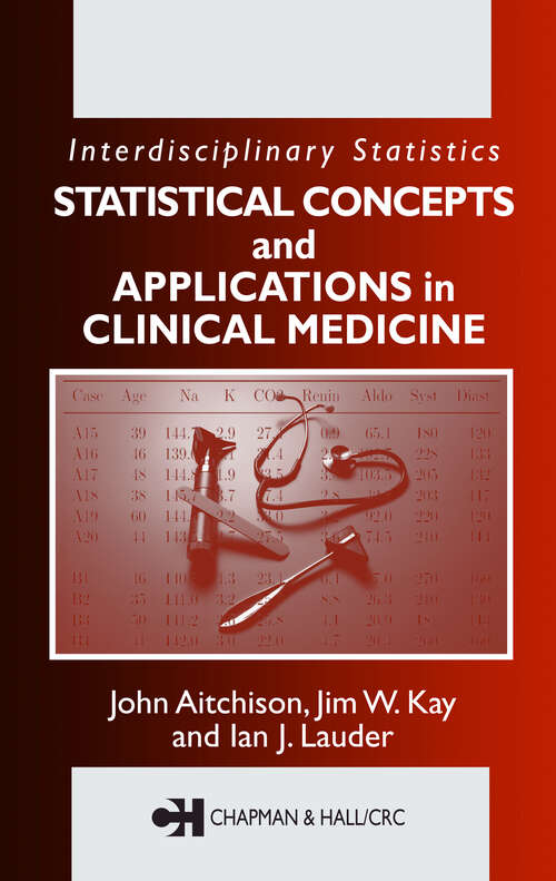 Book cover of Statistical Concepts and Applications in Clinical Medicine (1)